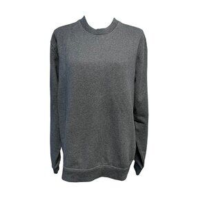 EVERLANE CREWNECK SWEATERSHIRT UNISEX SMALL DARK GREY ORGANIC COTTON SCANDINAVIA